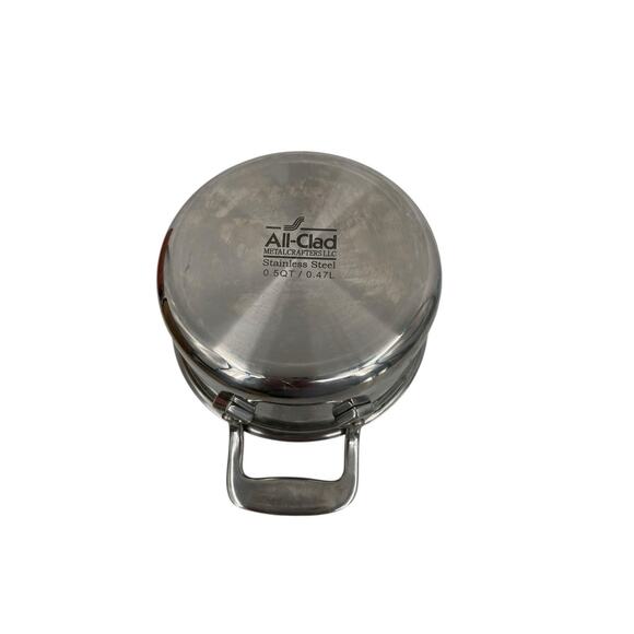 New All-Clad .5 Qt Cocotte With Lid Stainless Steel Dutch Oven - Picture 5 of 8